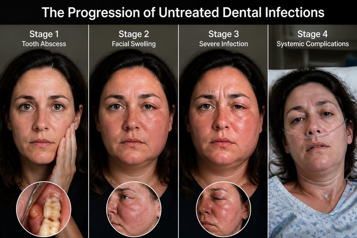 Dental infection progression