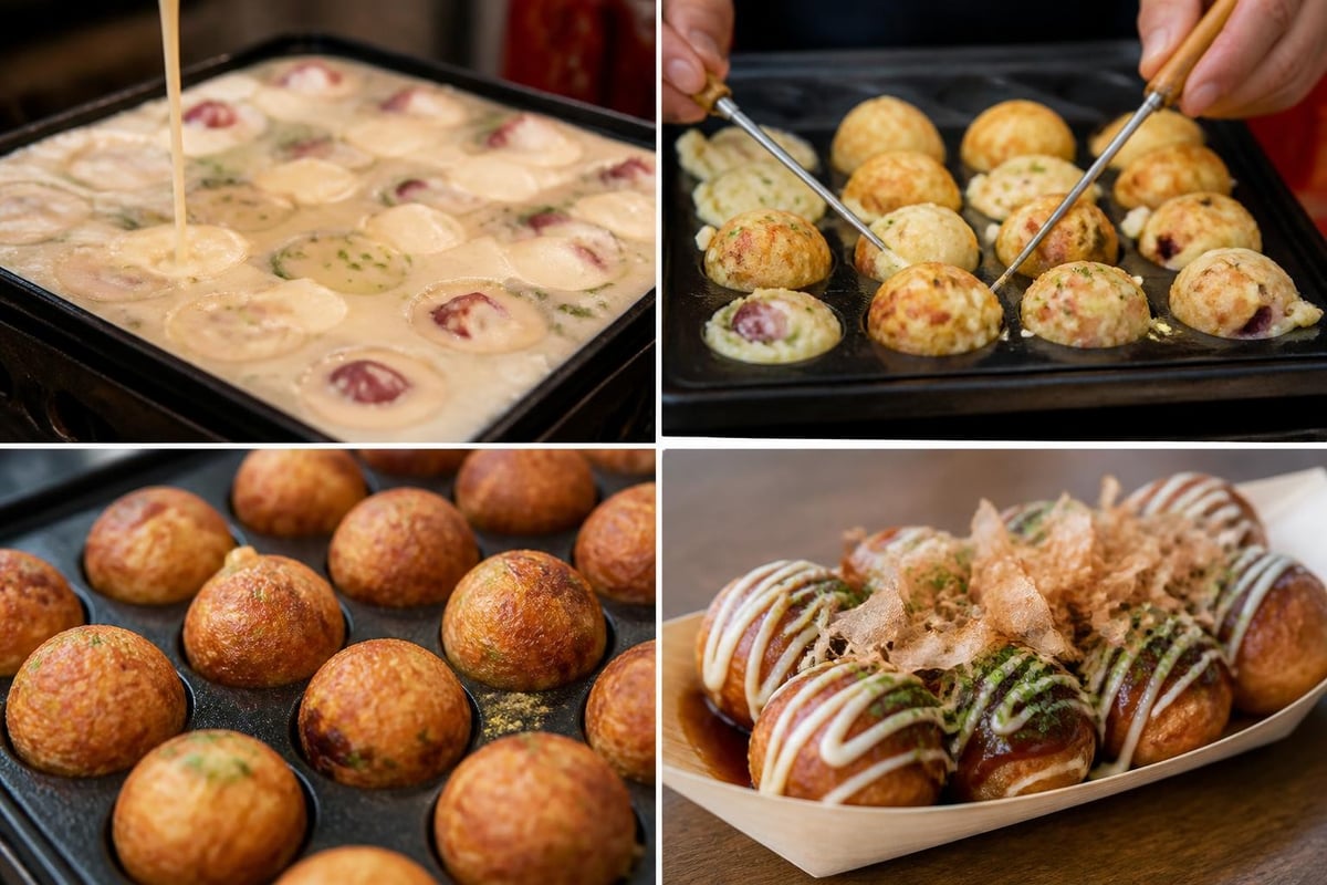 Street food preparation