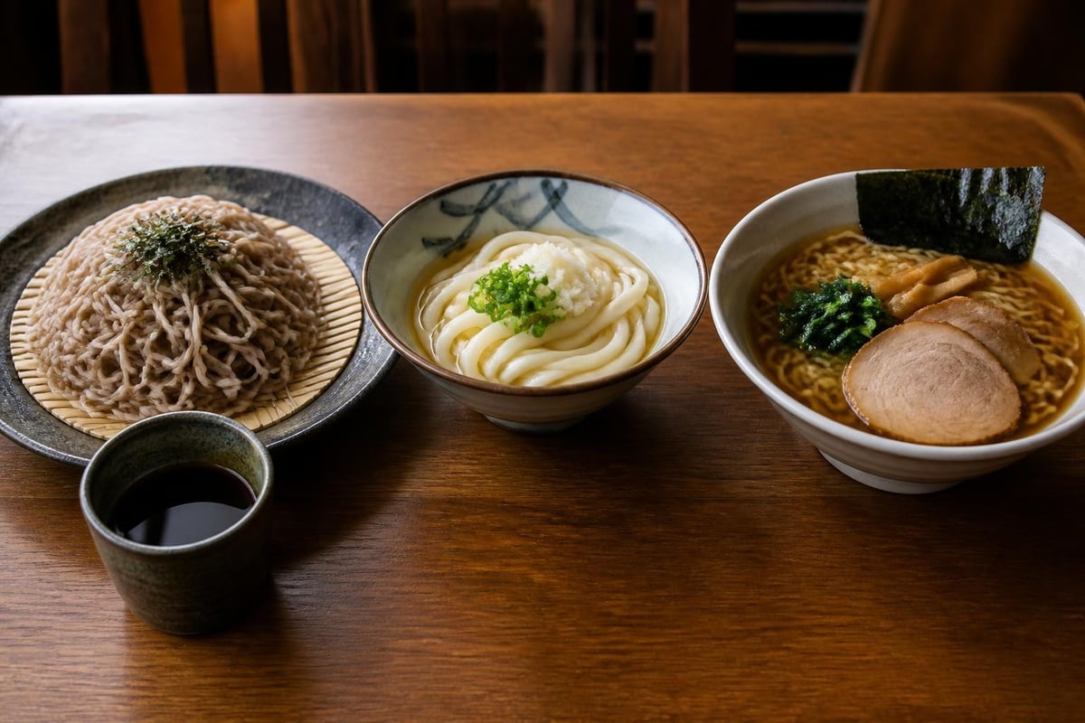 Noodle varieties comparison