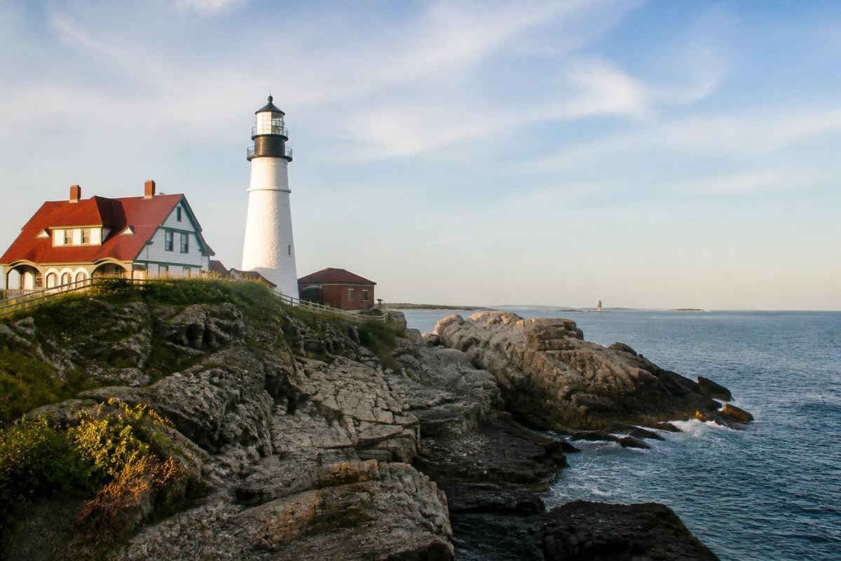 Maine lighthouse maritime heritage