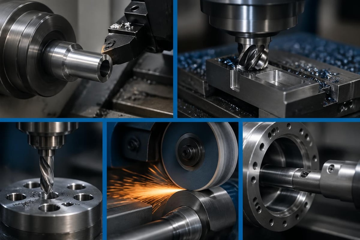 Metal machining process types