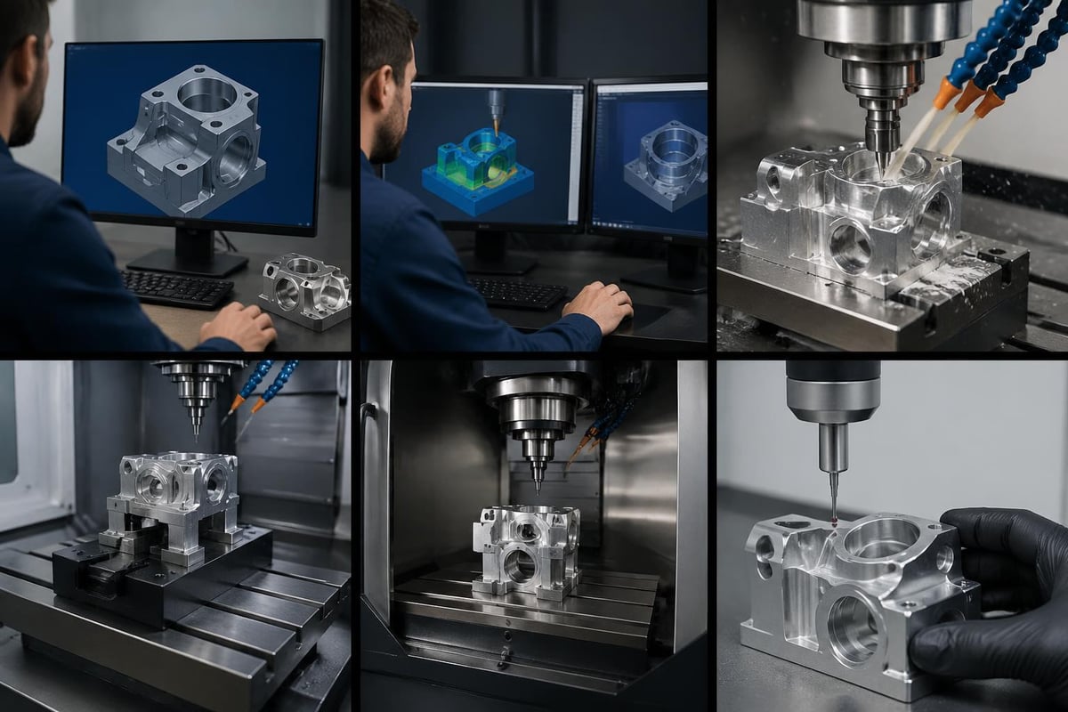 CNC machining workflow