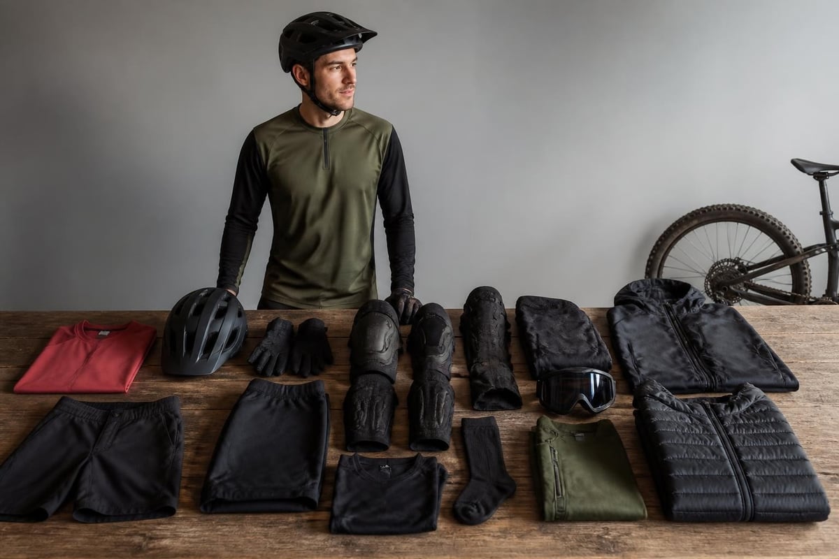 Mountain bike attire building blocks