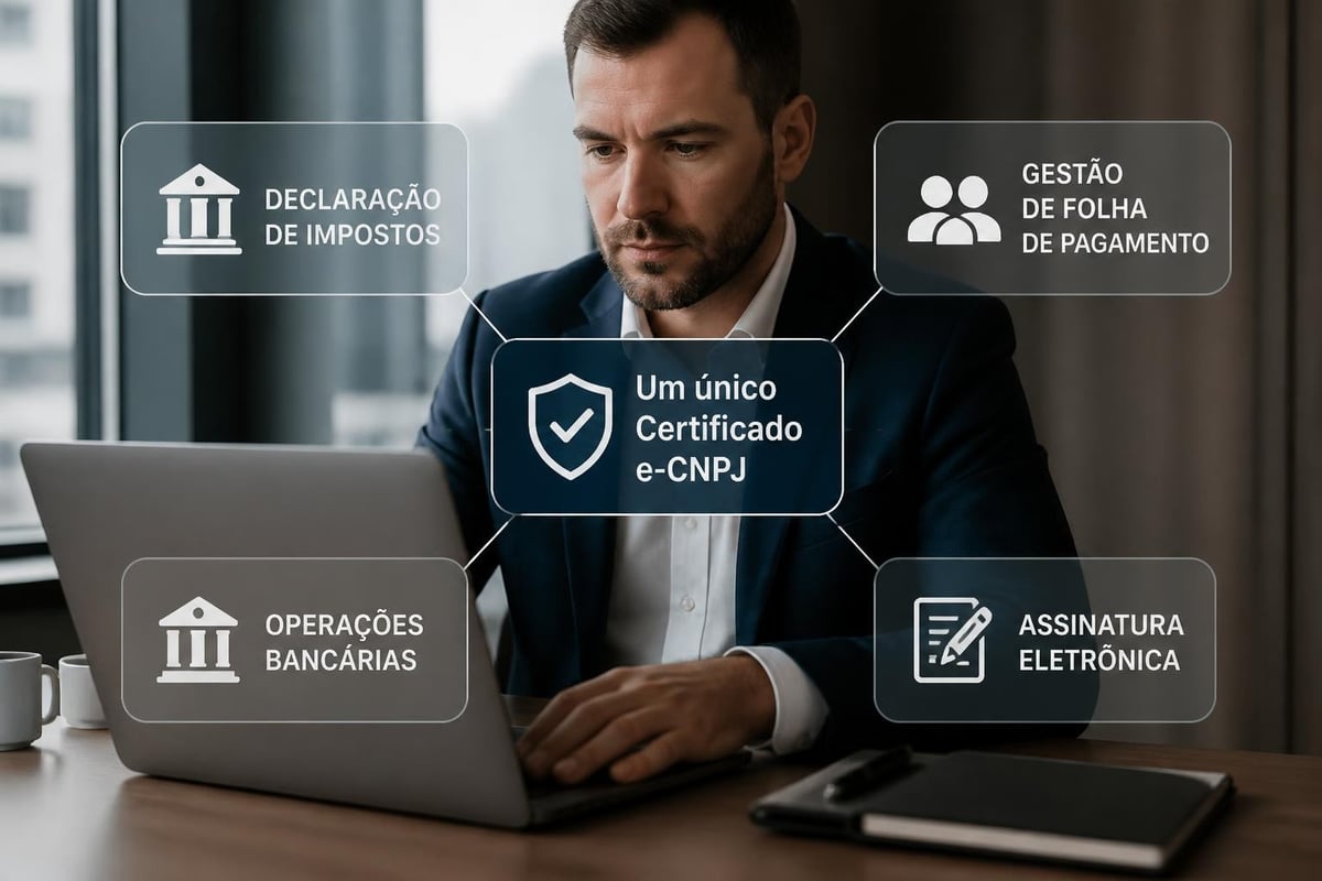 Fluxo de processos empresariais digitais
