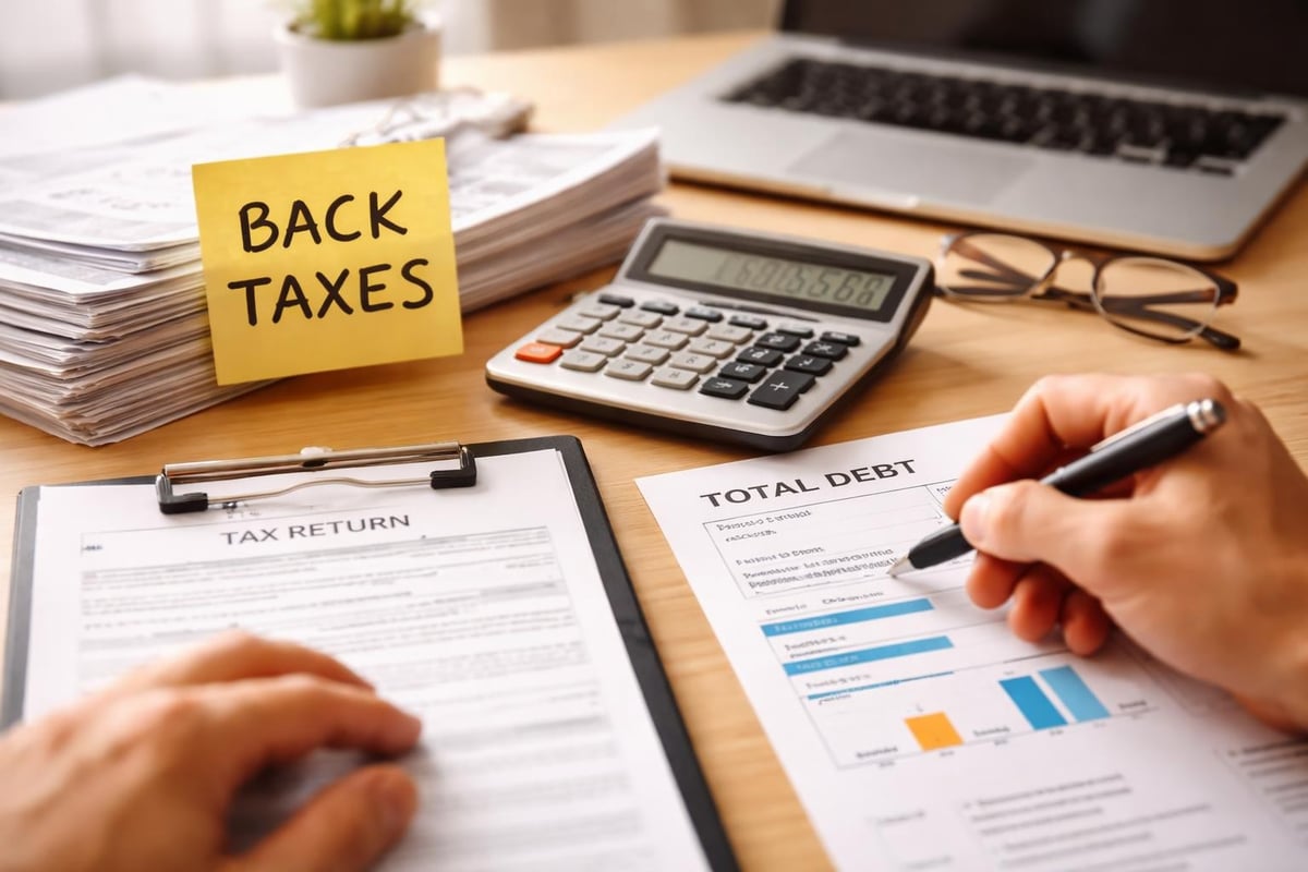 Steps to resolve back taxes