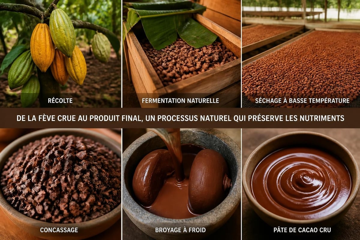Processus de transformation du cacao