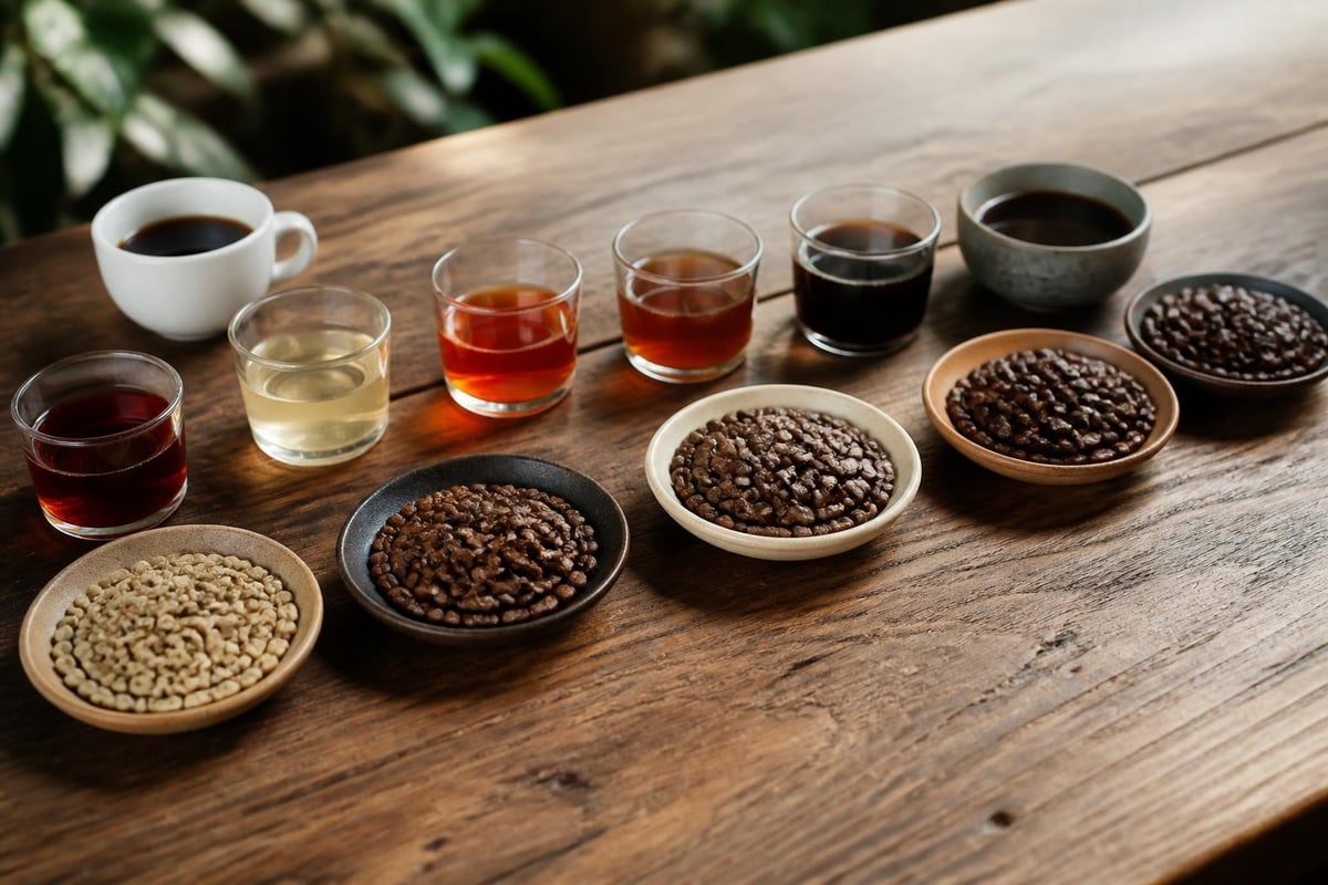 Gourmet coffee flavor categories