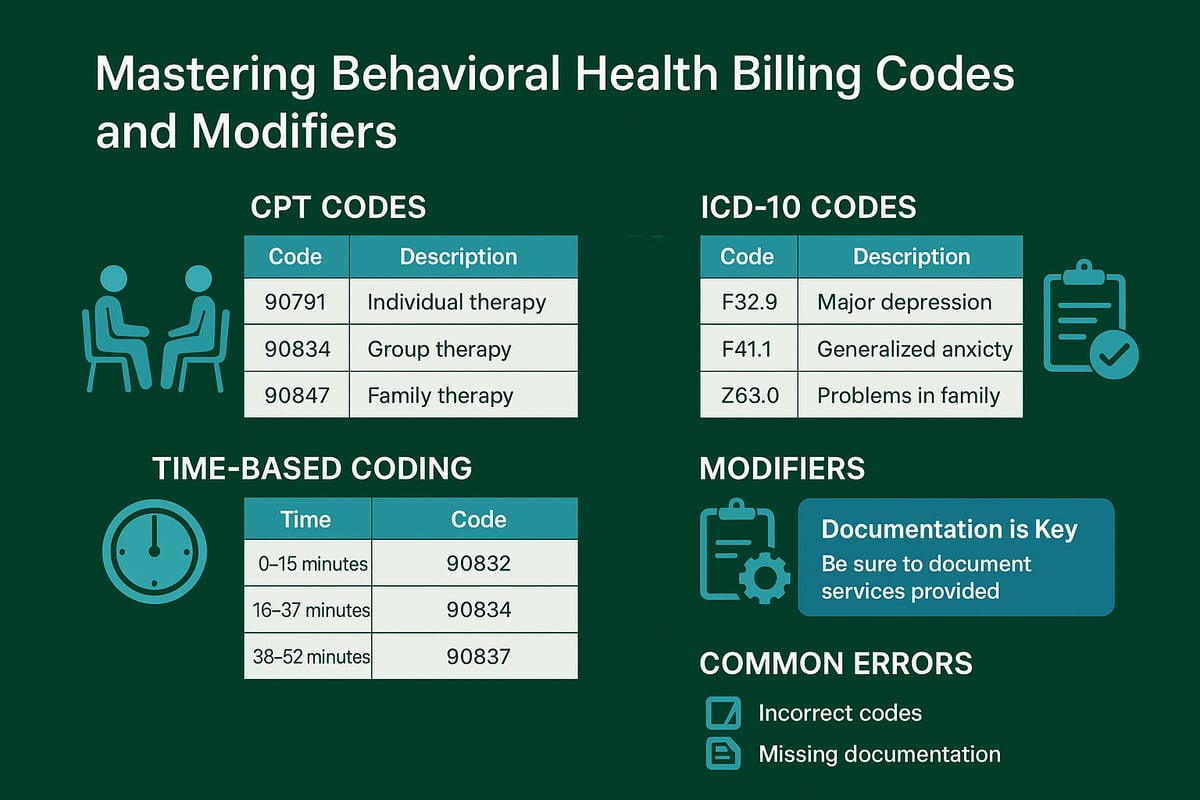 Mastering Behavioral Health Billing Codes and Modifiers