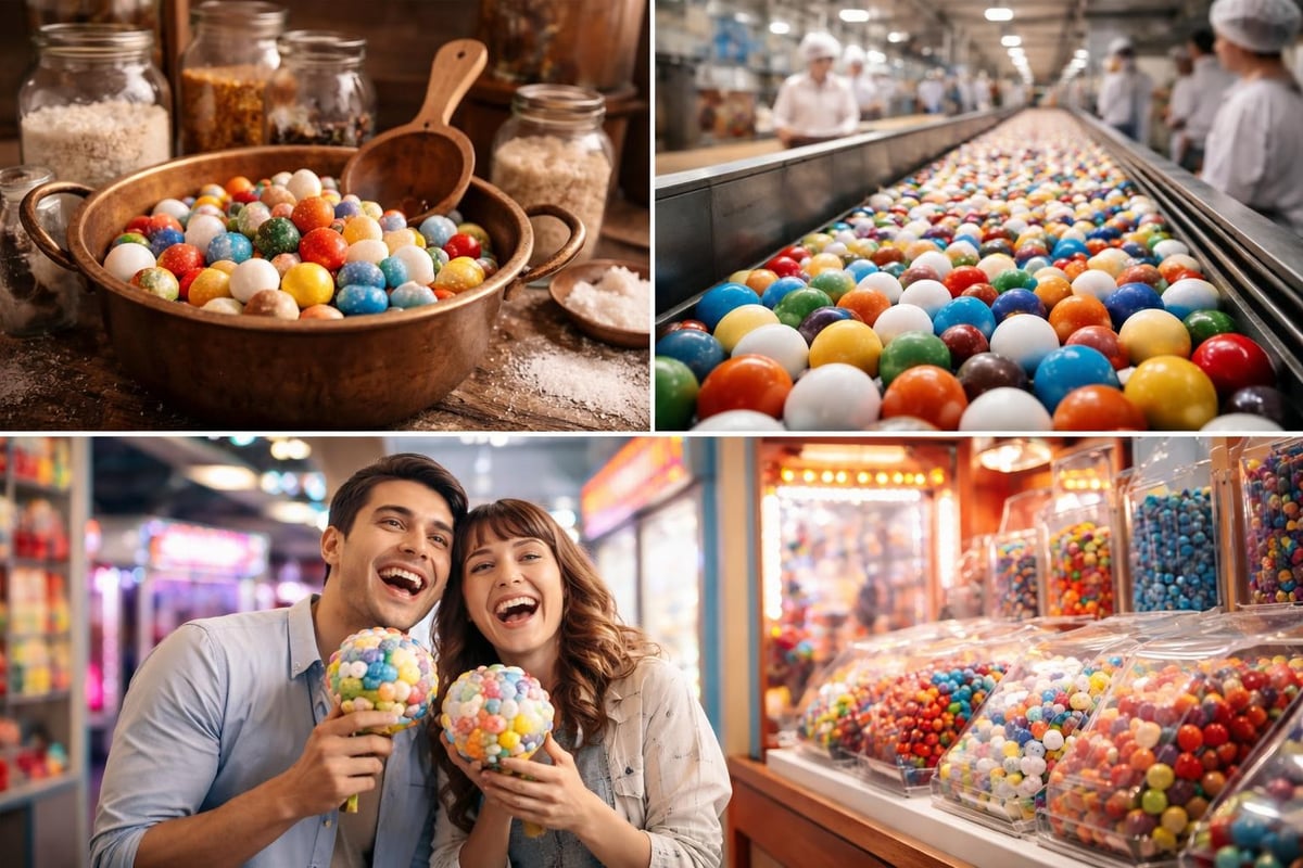Historical evolution of jawbreaker candy