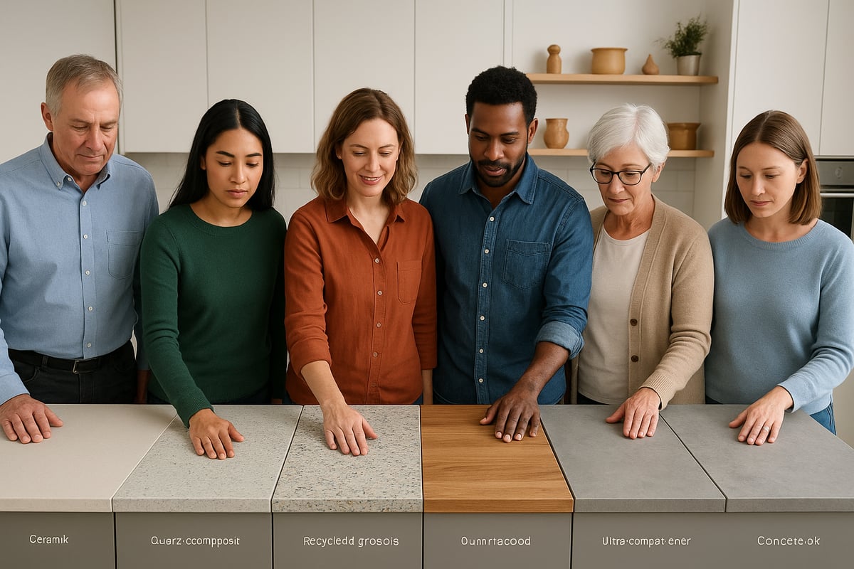7 Innovative Materialien für Küchenarbeitsplatten 2025