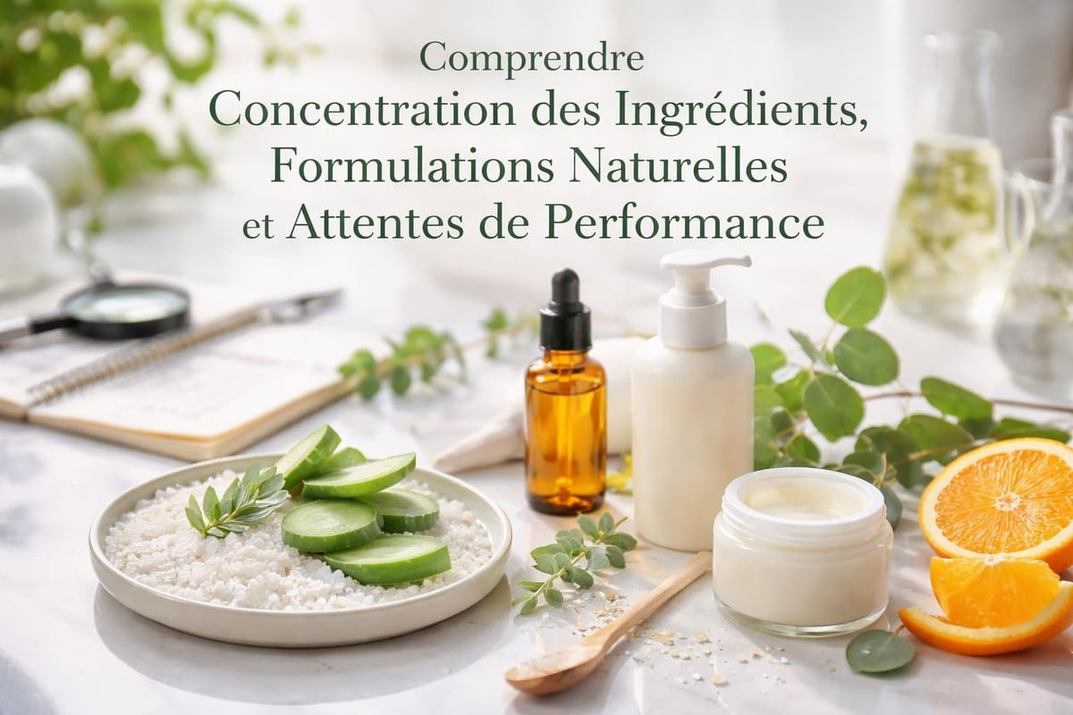 Composition des produits corps professionnels
