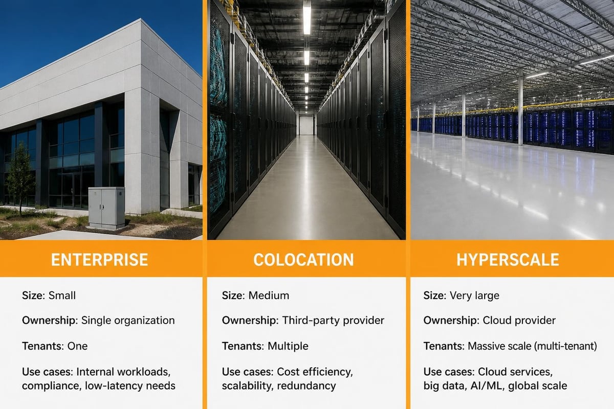 Data center classification types