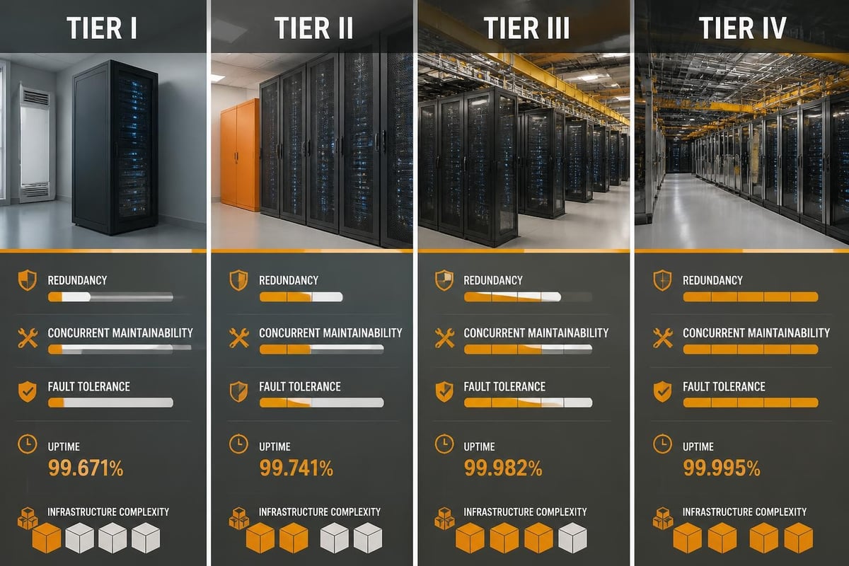 Data center tier classification levels