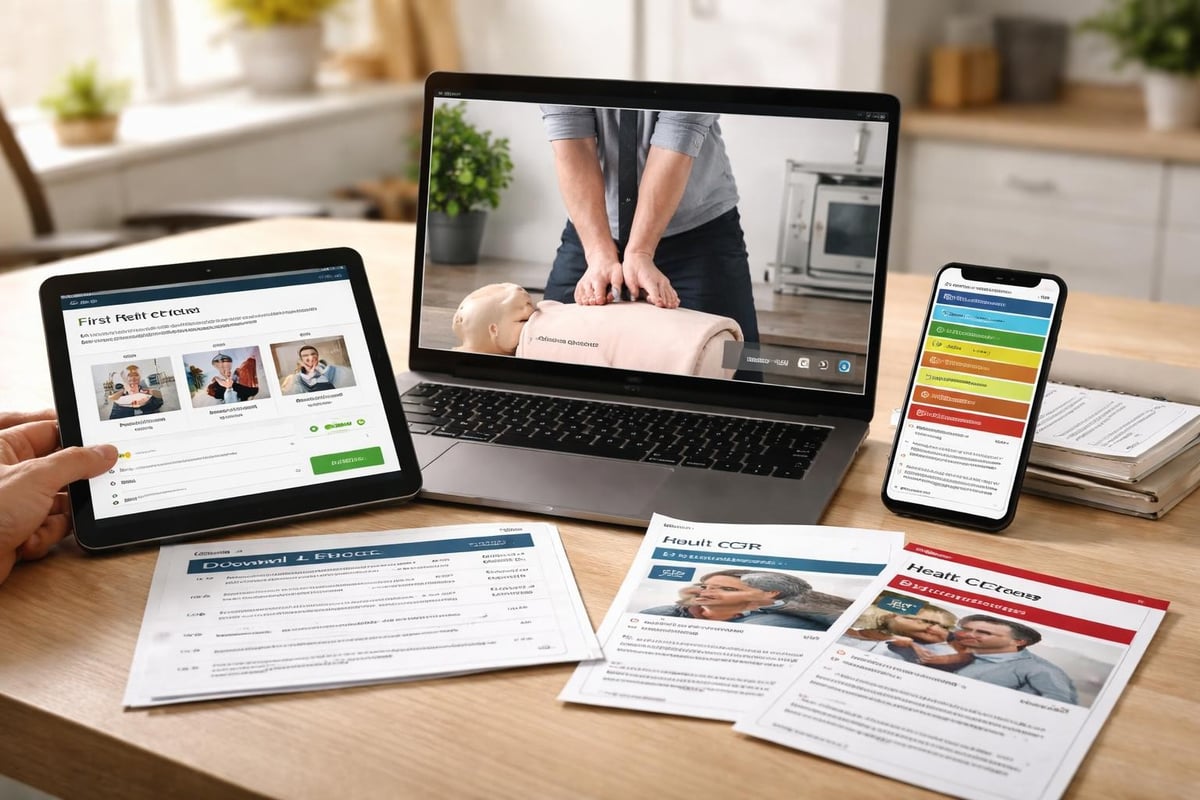 Digital first aid training platform