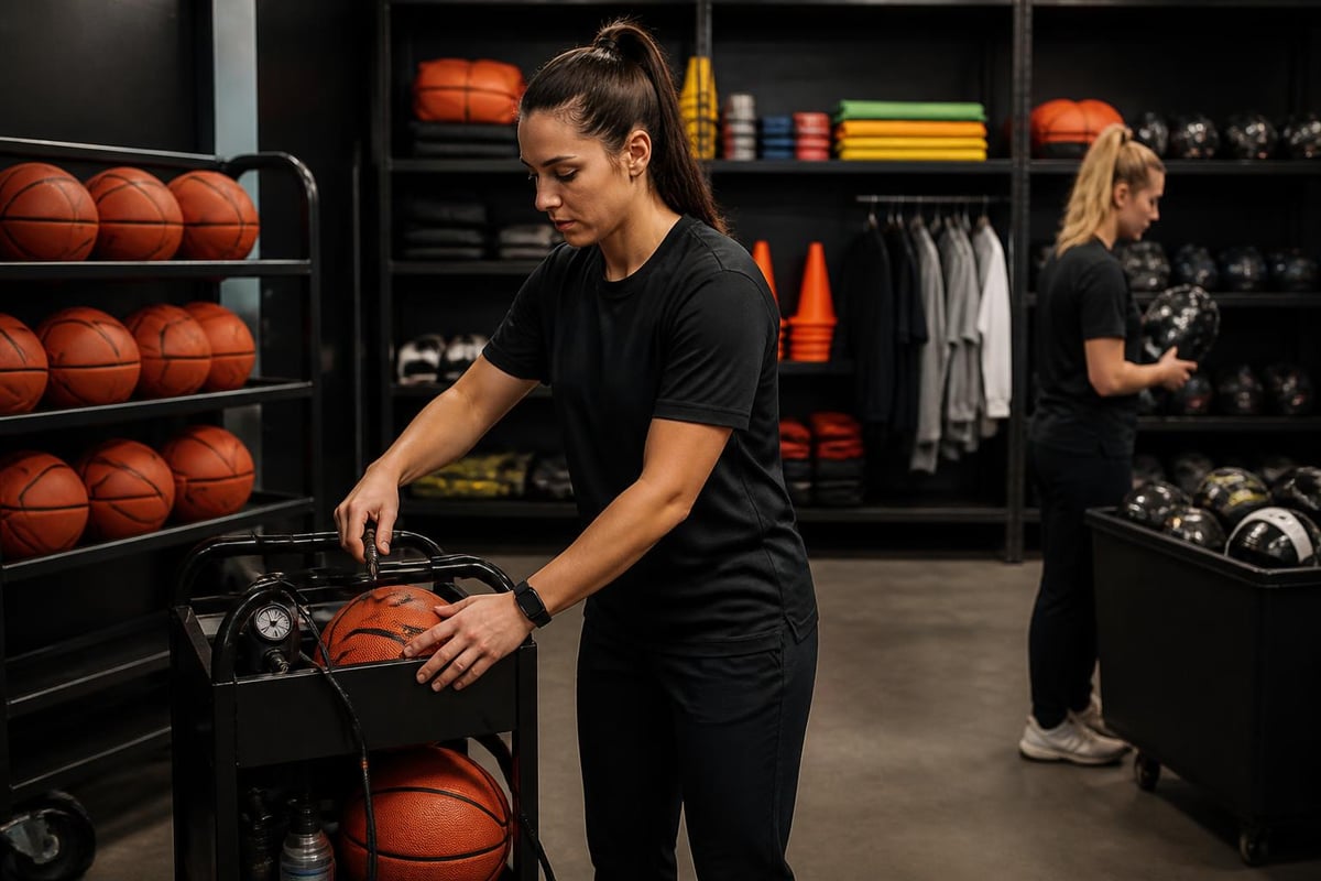 Basketball equipment organization