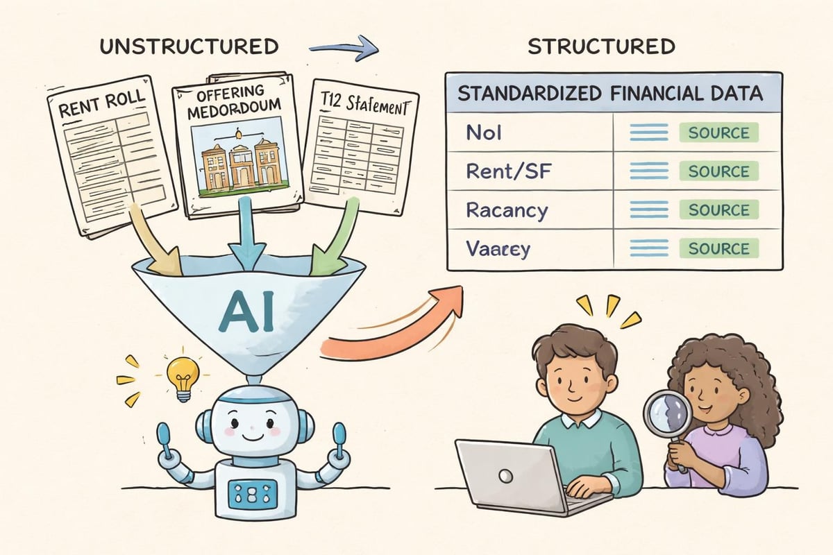 Data extraction workflow from CRE documents
