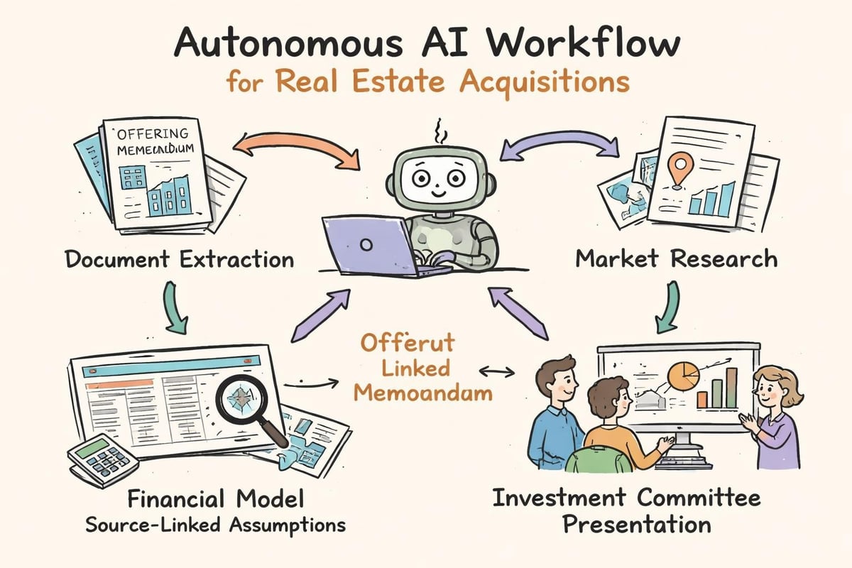 Multi-step autonomous workflow