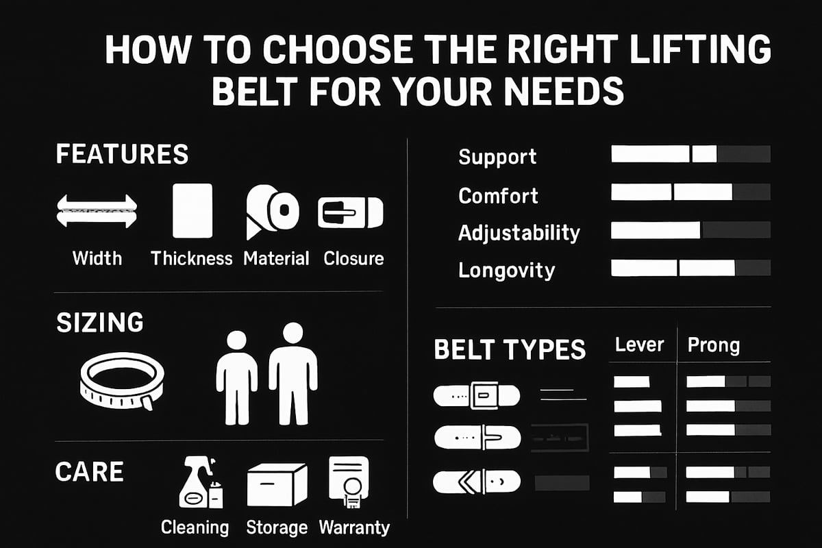 How to Choose the Right Lifting Belt for Your Needs