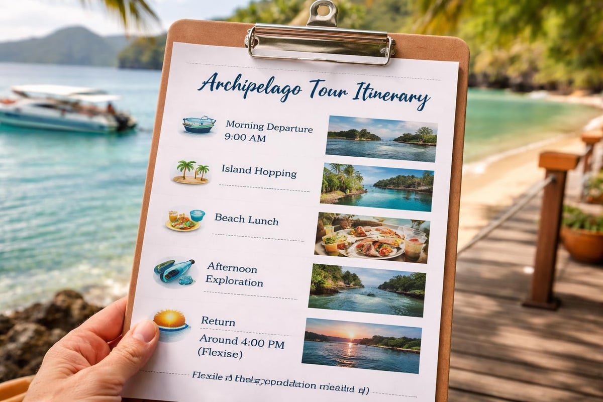 Archipelago tour route overview