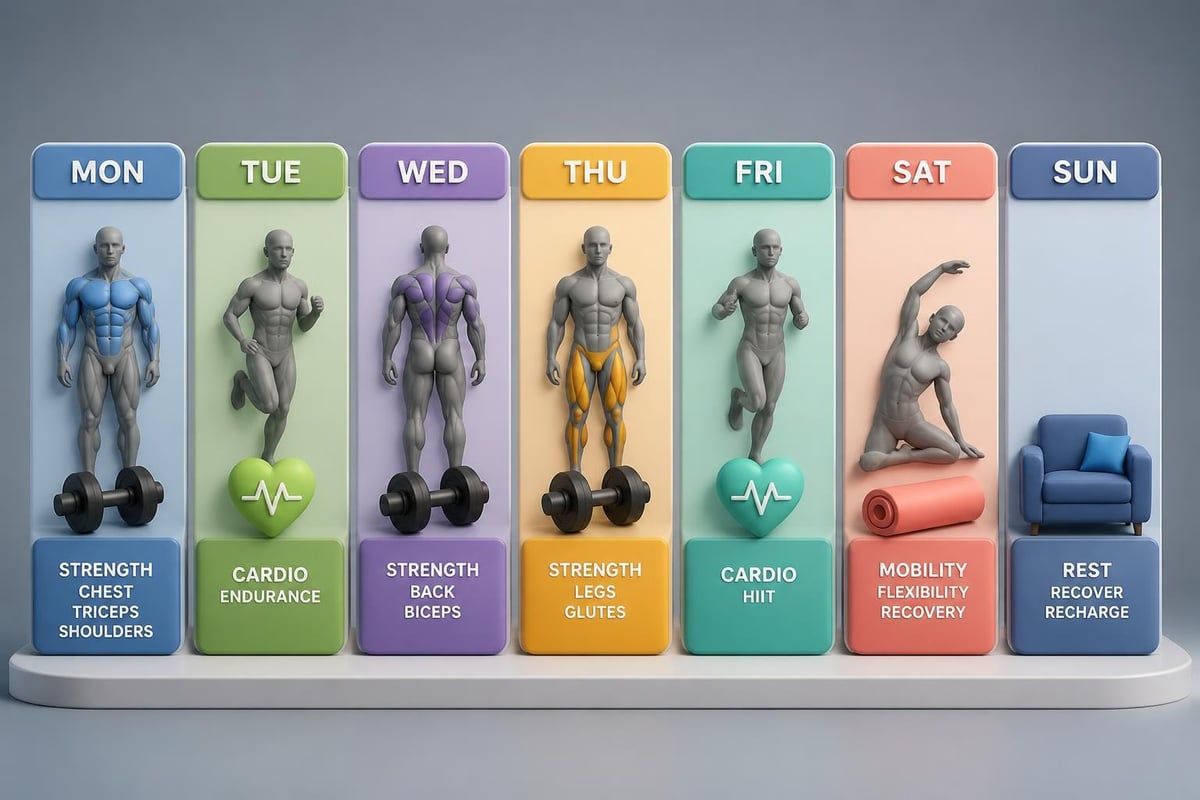Balanced weekly training split