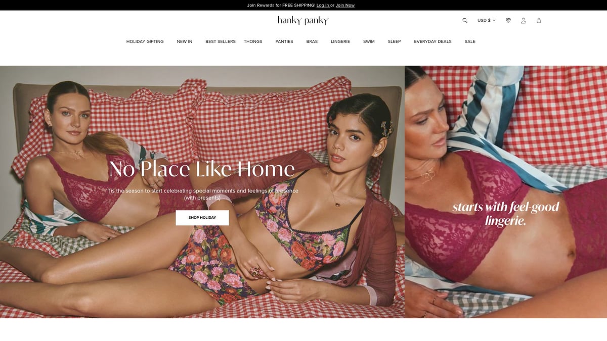 9 selecciones esenciales de ropa interior femenina en rebajas para 2025 - Tanga de encaje de tiro original de Hanky Panky
