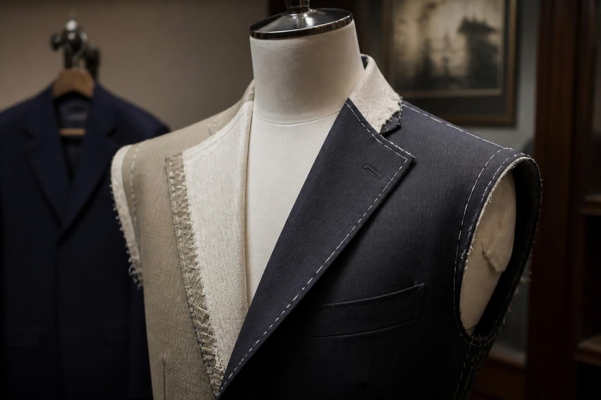 Savile Row suit construction details