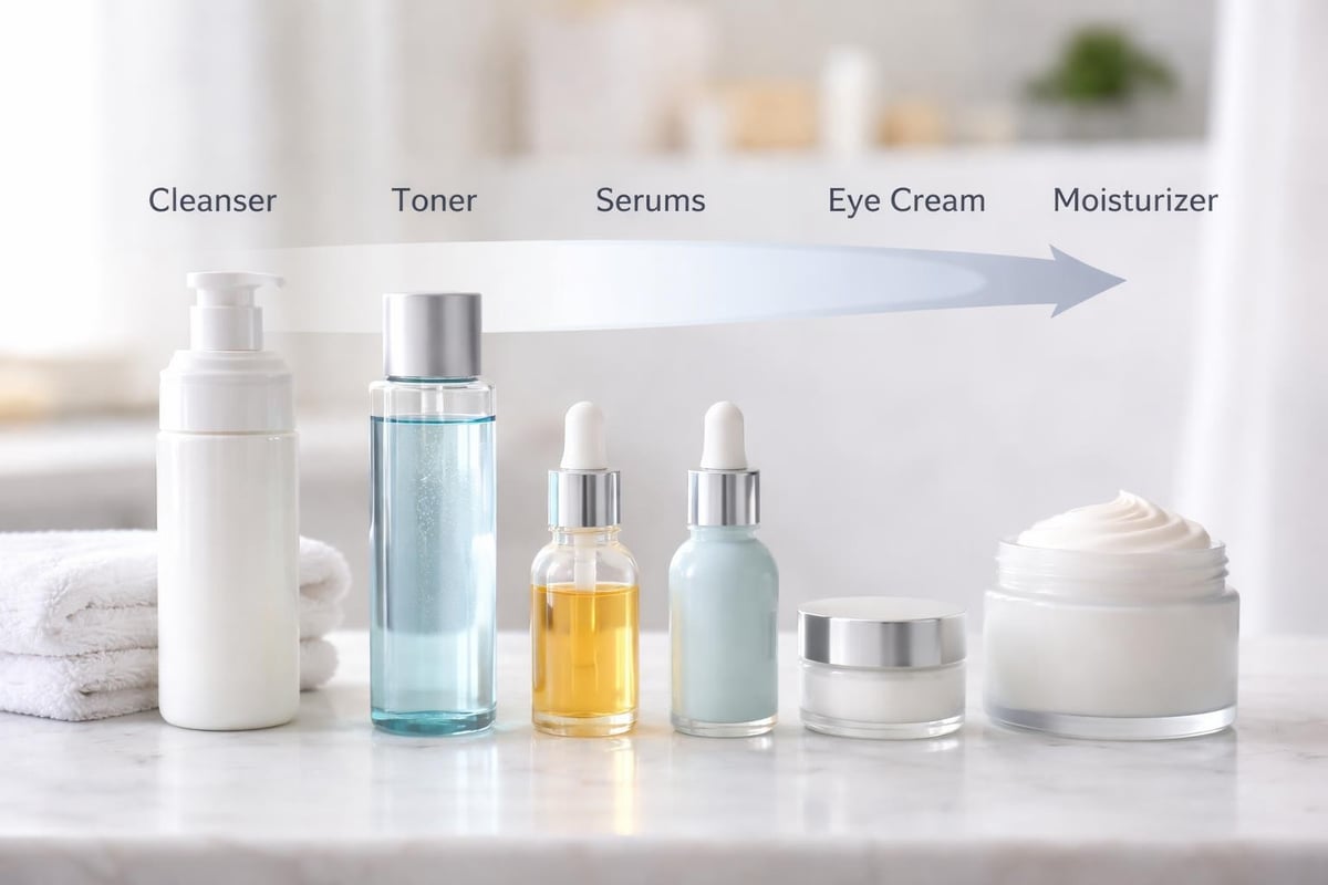 Skincare layering routine