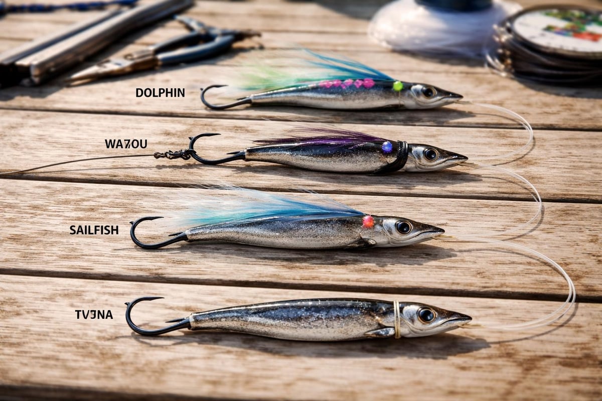 Species-specific ballyhoo rigging