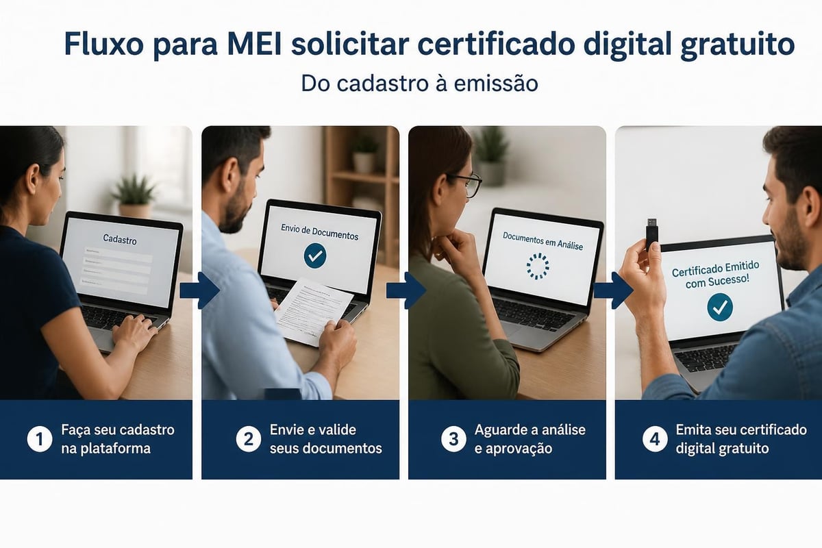 Processo de solicitação certificado digital