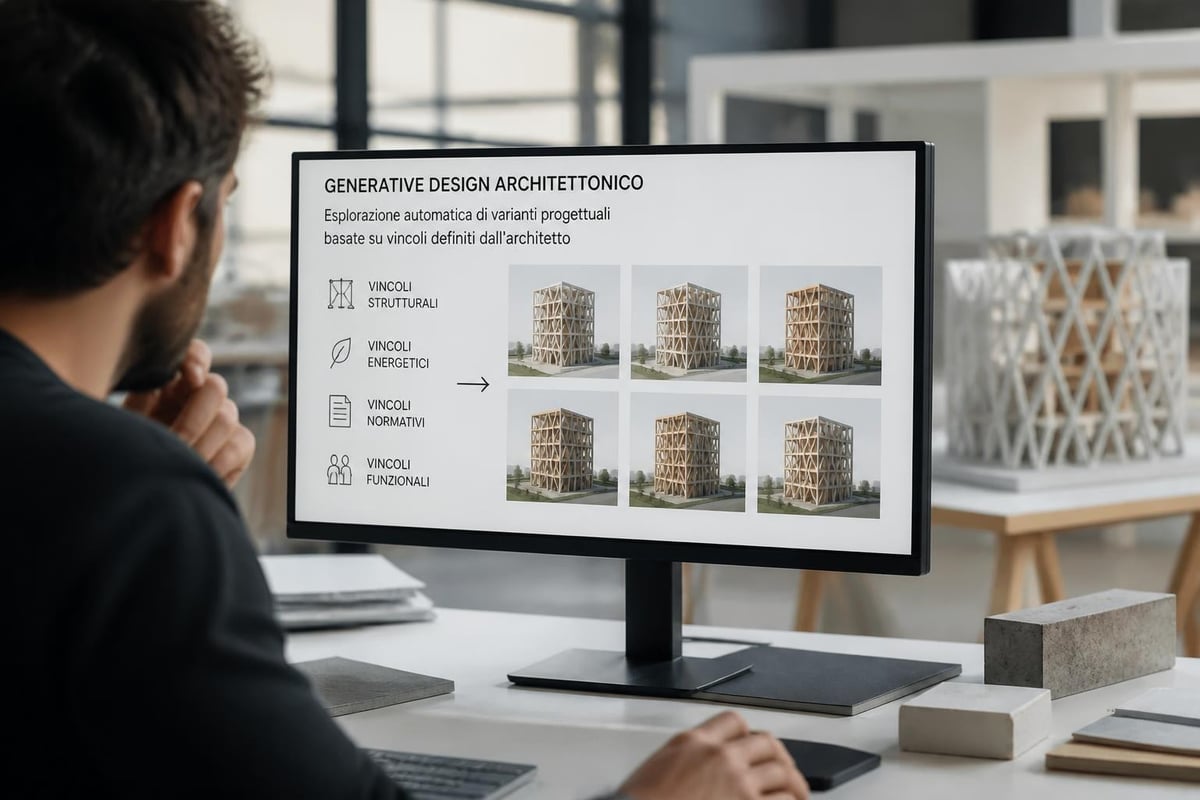 Generative design workflow architettonico