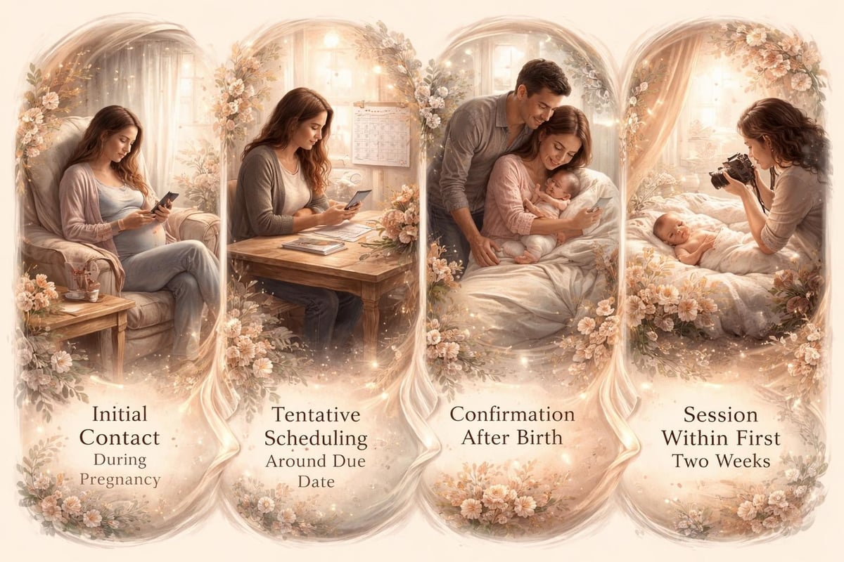 Newborn session timeline planning