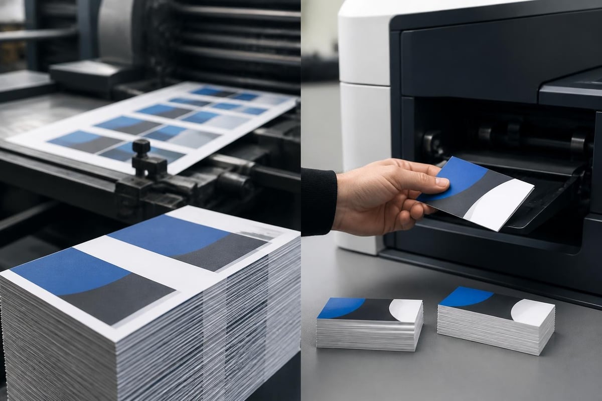 Digitaldruck versus Offsetdruck