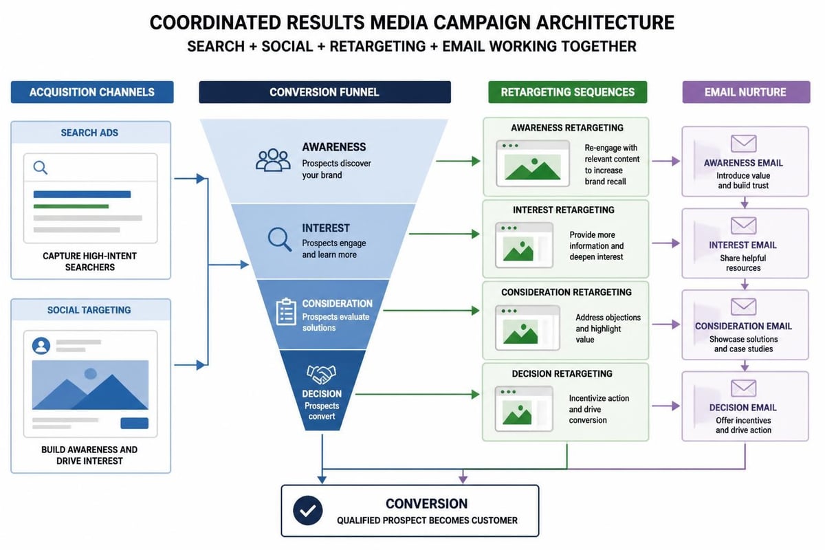 Multi-channel results media strategy