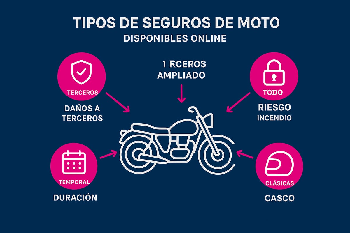 Tipos de seguros de moto disponibles online