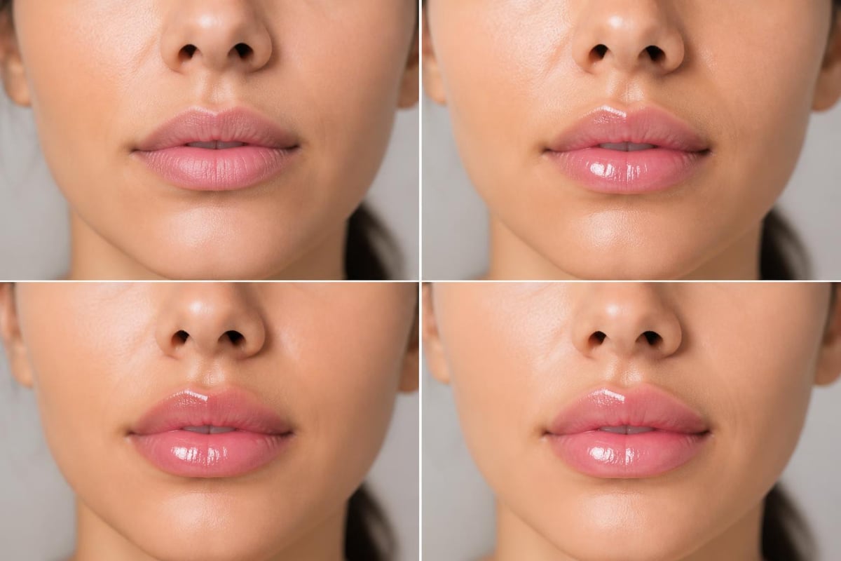Timeline of lip mask results