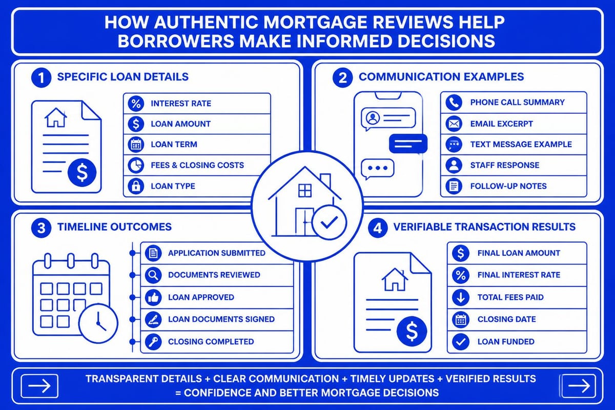 Components of trustworthy mortgage reviews