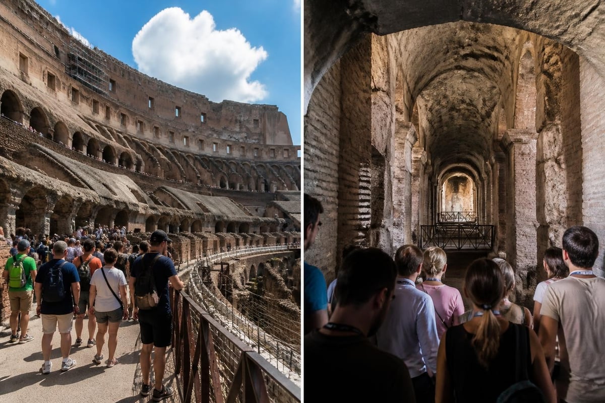 Colosseum tour access levels