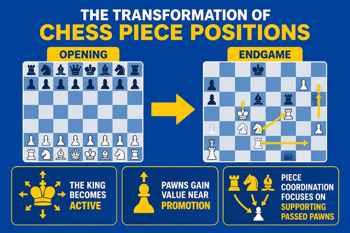 Endgame piece positions
