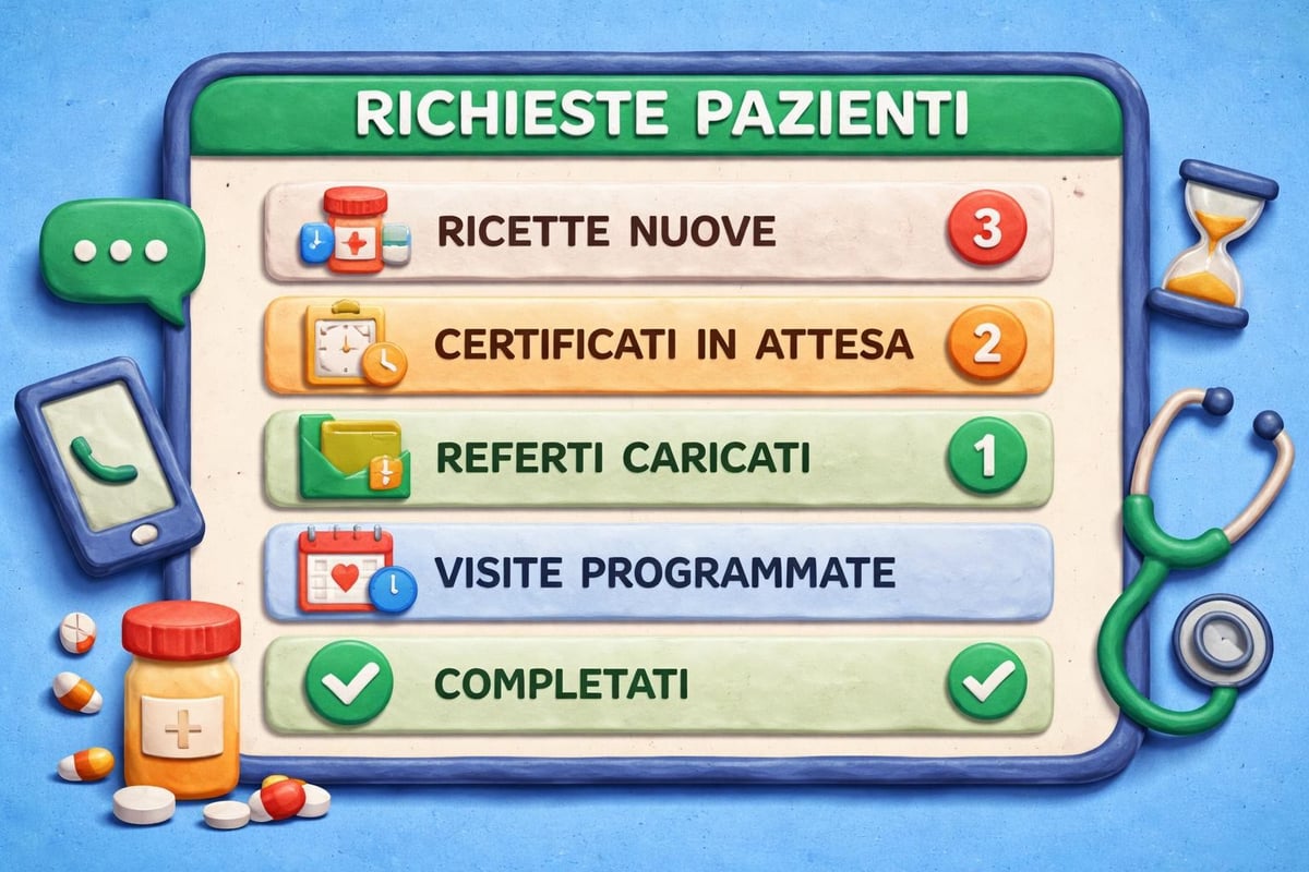 Interfaccia inbox CuraMe Pro