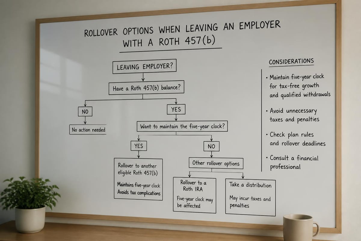 Roth 457b rollover decision tree