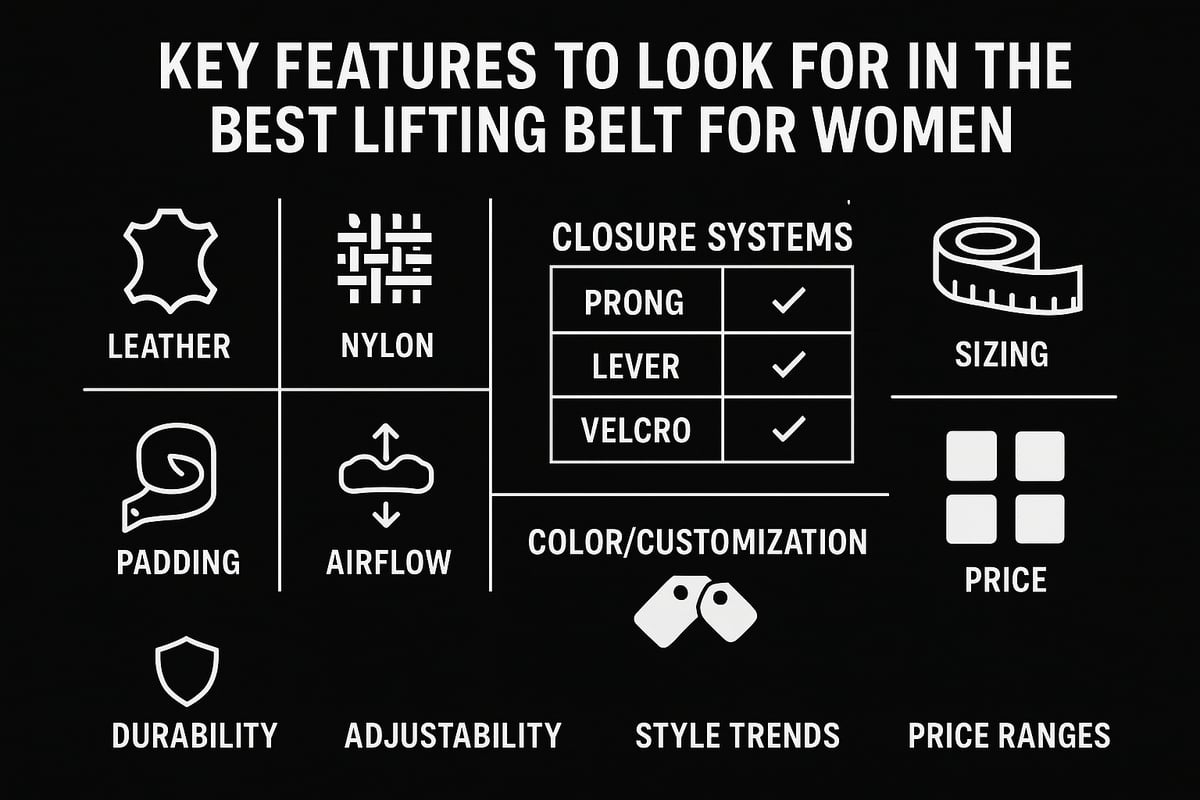 Key Features to Look for in the Best Lifting Belt for Women
