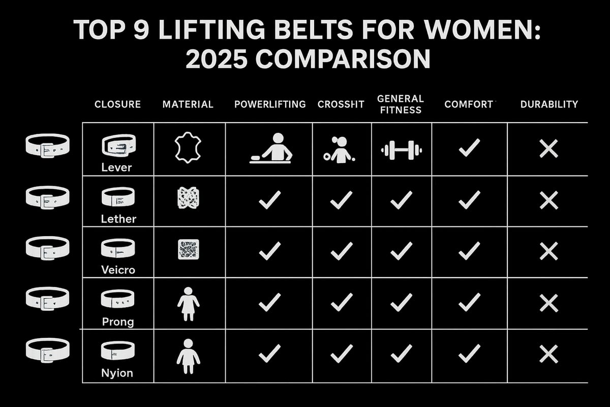 9 Best Lifting Belt for Women Picks for 2025 Workouts