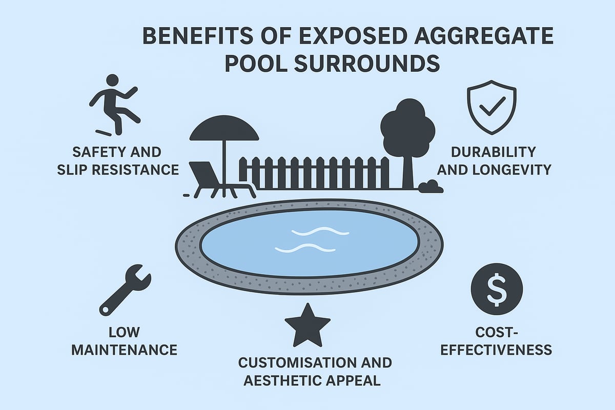 Key Benefits of Exposed Aggregate Pool Surrounds