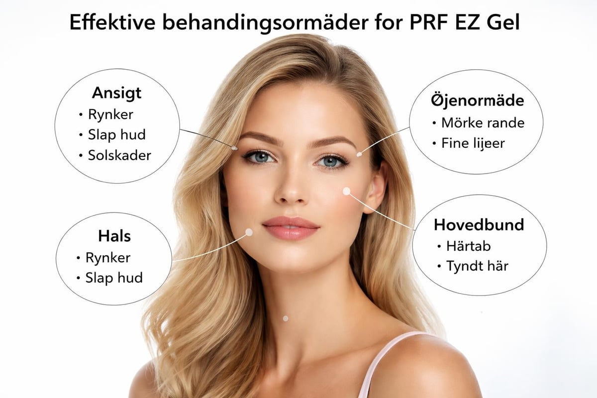 PRF treatment areas
