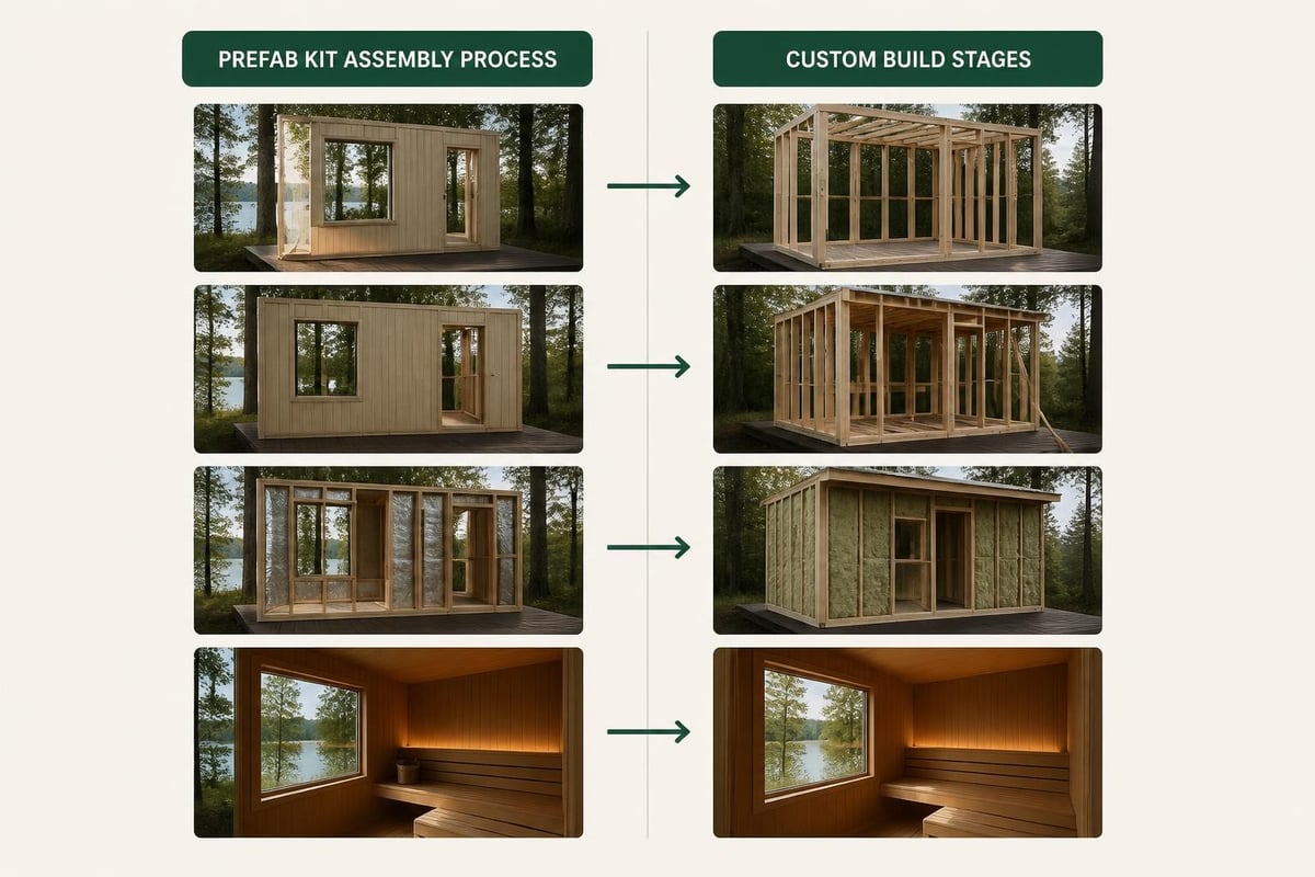 Sauna construction comparison