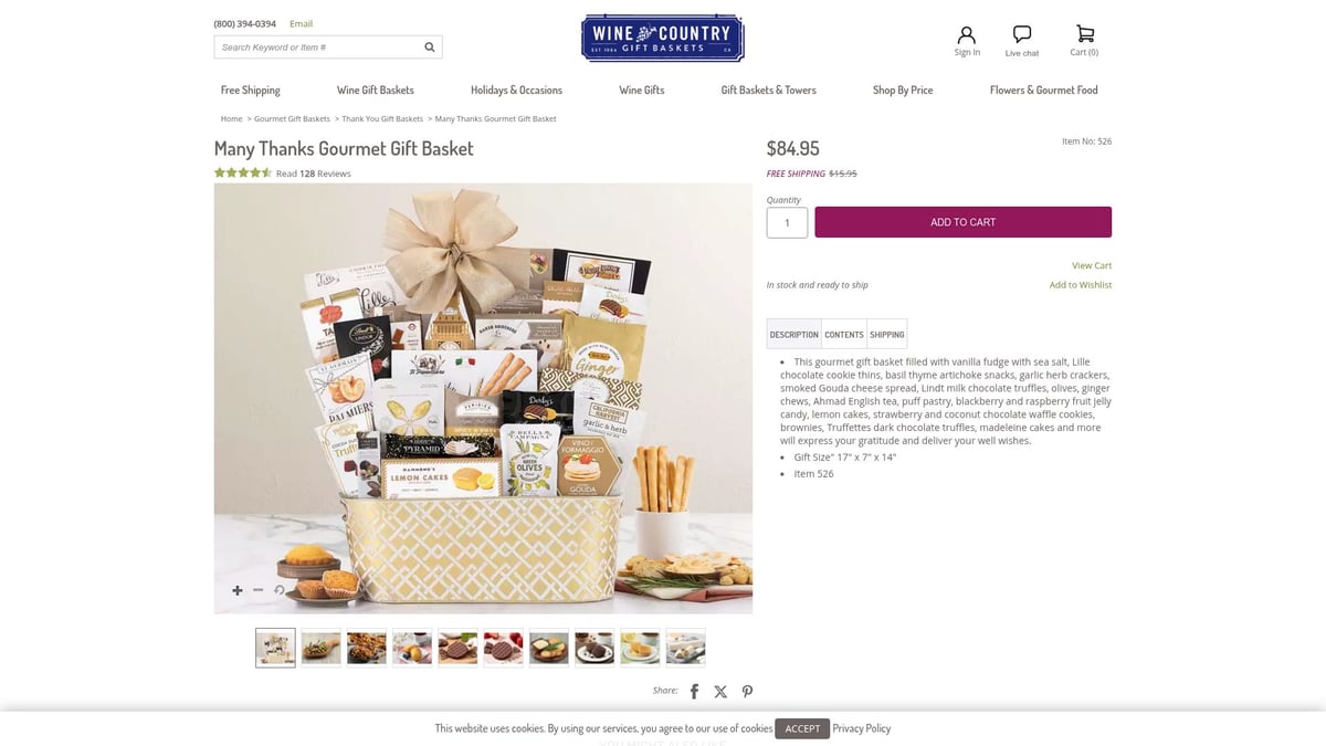 7 Best Basket Corporate Gift Ideas for 2026 - Wine Country Gift Baskets: Many Thanks Gourmet Gift Basket