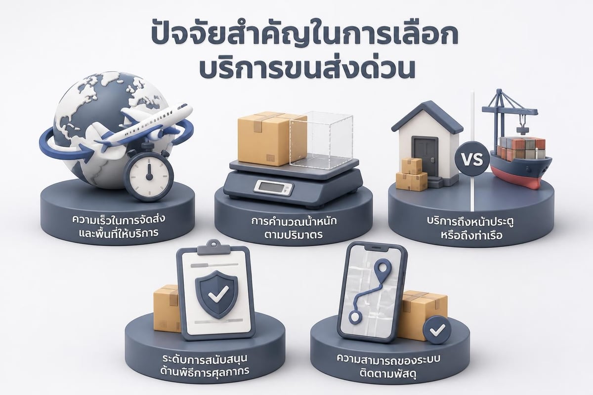 Express courier service comparison