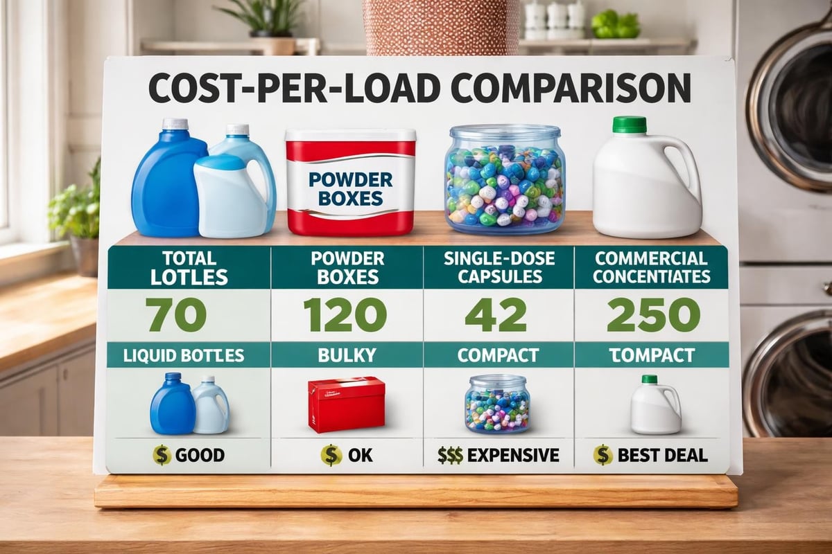 Detergent format comparison