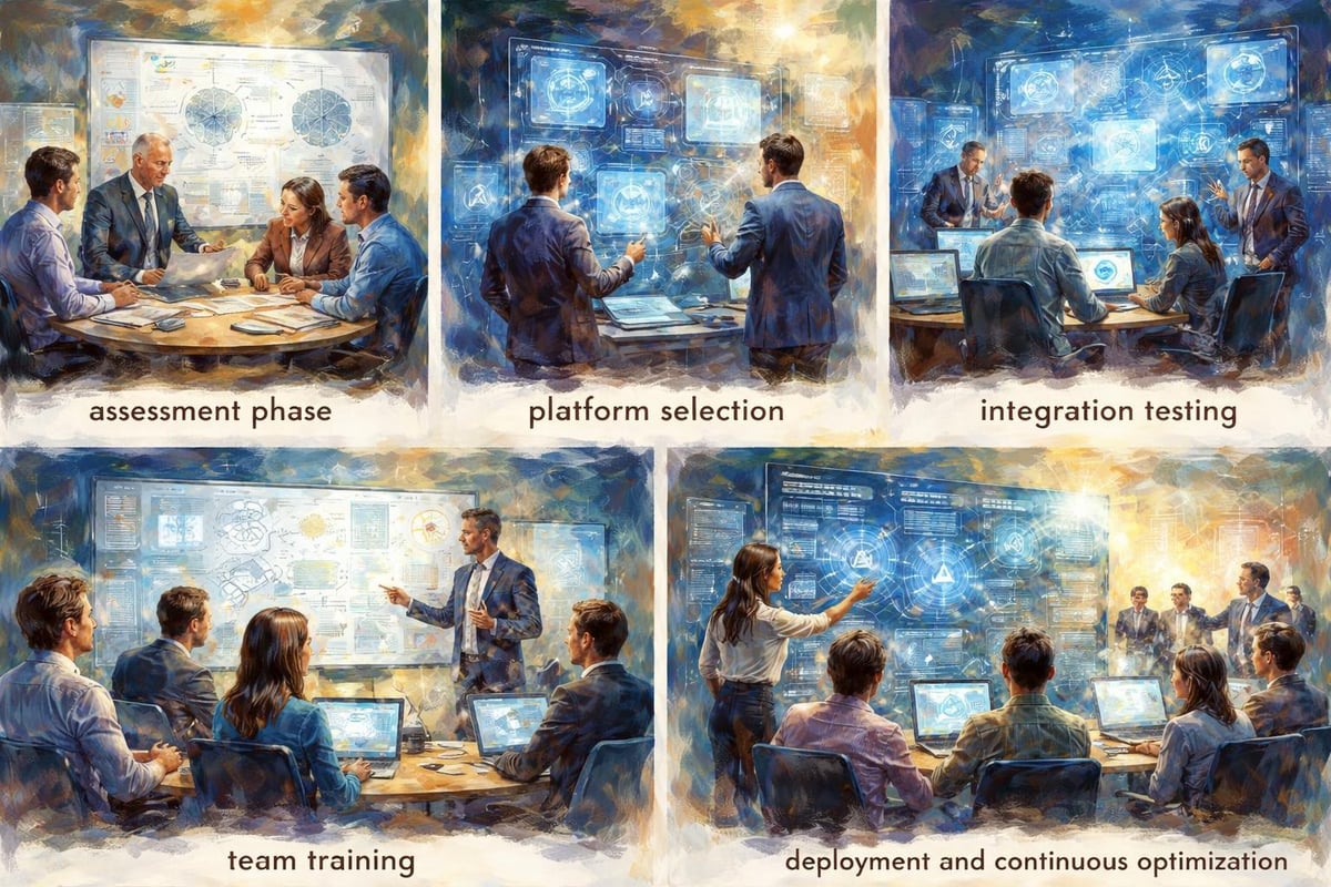 Enterprise AI workflow stages