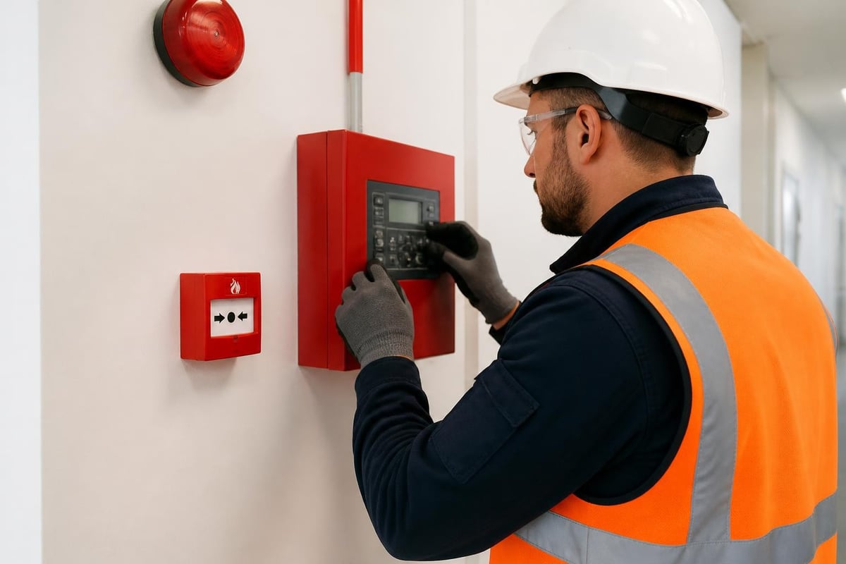Commercial fire alarm installation scope